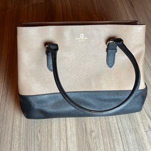 Kate Spade Large Bag Leather Tan and Black